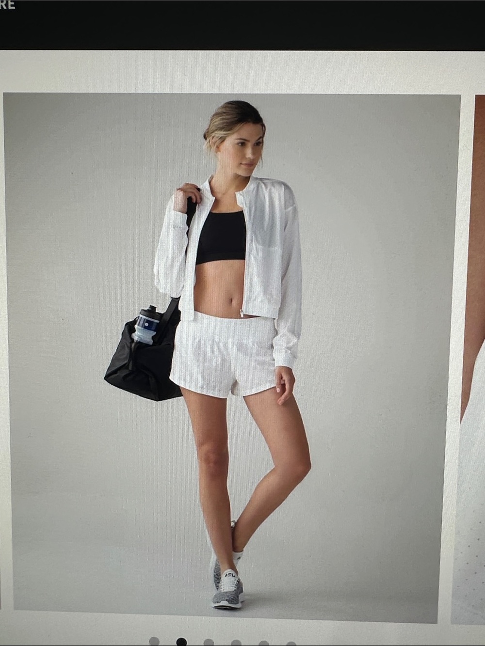 lululemon athletica White Lightweight Running Shorts